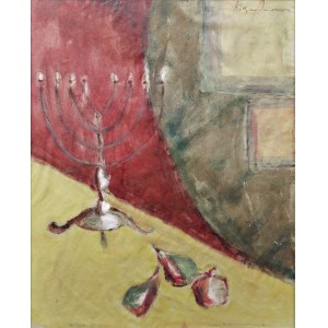 David Yecheskiel KIRSZENBAUM (1900-1954), Candlestick and figs