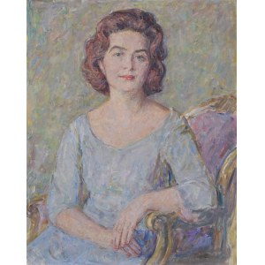 Stefan JUST (1905-1977), Portrait of Mrs. Krystyna Sokolowska
