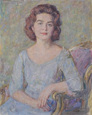 Stefan JUST (1905-1977), Portret Pani Krystyny Sokołowskiej