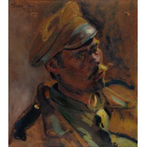 Friedrich PAUTSCH (1877-1950), Štúdia hlavy vojaka, 1915