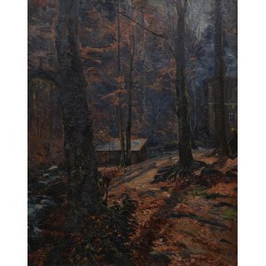 Georg WICHMANN (1876-1944), Bukowy las - Jesienny pejzaż z Sudetów