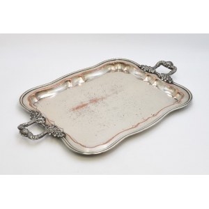 J. FRAGET - Silver and Plated Products Factory (company active 1824-1944), Tray.