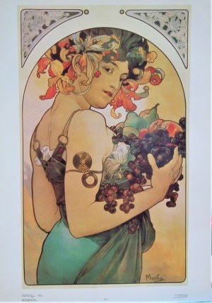 Alfons Mucha(1860-1939),Owoce