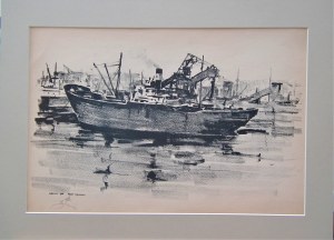 Antoni Suchanek(1901-1982),Port Węglowy w Gdyni,1946