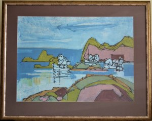 Rolf Jorgensen(ur.1925),Port u ujścia fiordu,1972