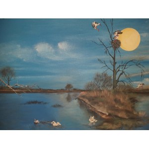 Luiza Kielak, Riverside bird paradise, 2023.