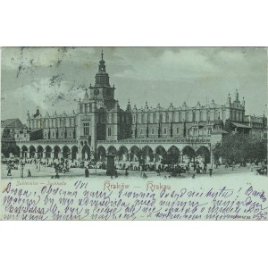 Krakow - Cloth Hall, so called moonlight, circa 1900.