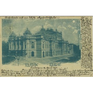Kraków - Teatr, tzw. księżycówka, 1901