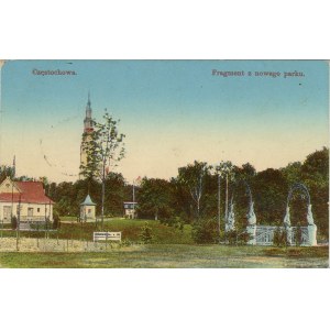 Częstochowa - Fragment z nowego parku, 1915