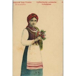 Folk types - Krakowianka, 1917