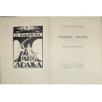 Bąkowski Stanisław - Death of Adam. A poem from the dawn of mankind. Poznan 1929 Fiszer and Majewski. University Bookstore.