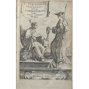 Svetonius Tranquillus [Gaius], Et in cum commentarius, Exhibente Joanne Schildio. Ed. 4. lugduni Batavorum [Leiden] 1656.