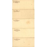 Piasecki, Kraków - Obrazki z motylami dokładane do czekolady, ok. 1930 - 9 szt.