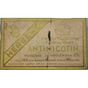 Herbewo, Kraków - Zwijki z potrójną ilością waty Antinicotin, 1929