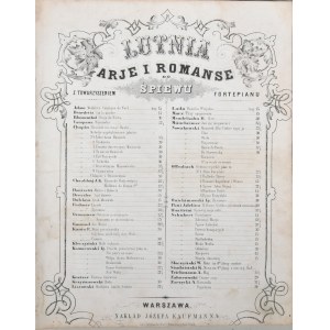 Noty - Chopin Fryderyk - Túžba, Varšava, 1872