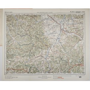 [Pilsko-Barania Góra] Tourist map of the Polish Carpathians. Western Beskid. Ark. 2: Pilsko-Barania Góra. Warsaw 1928 Polish Tatra Society. Nakł. i wyd. Gea