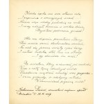 Pamiętnik Leszka Wawrzeckiego - Wpisy m.in. B. Rychter Janowskiej, A. Karpińskiego, K. I. Gałczyńskiego, l. 30-40. XX w.