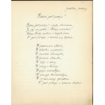 Pamiętnik Leszka Wawrzeckiego - Wpisy m.in. B. Rychter Janowskiej, A. Karpińskiego, K. I. Gałczyńskiego, l. 30-40. XX w.