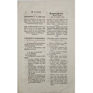 Rozporządzenie względem zaprowadzenia podatku od dochodów, 1850