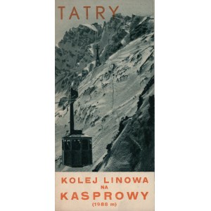 Folder - Tatra Mountains. Cable car to Kasprowy (1988 m.) Warsaw 1936 Wyd. Ligi Popierania Turystyki.