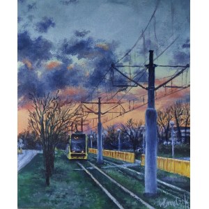 Weronika GRADZIK (b. 2002), Tram line, 2023