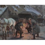 Czeslaw WASILEWSKI (Ignacy ZYGMUNTOWICZ) (1875-1947), Replacing the Wheel (1927)