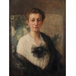 Teodor AXENTOWICZ (1859-1938), Bildnis einer Dame mit einer Brosche.