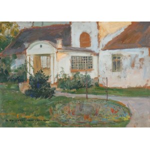 Bronisława RYCHTER-JANOWSKA (1868-1953), Pred kaštieľom (1920)