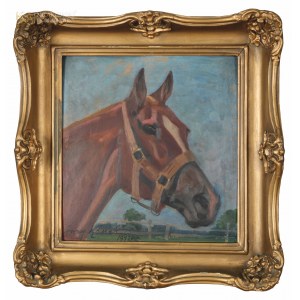 Jerzy KOSSAK (1886-1955), Kopf eines braunen Pferdes (1942)