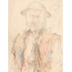 Antoni SUCHANEK (1901-1982), Nížinná krajina s hájem | Portrét horala (oboustranné dílo) (1927)