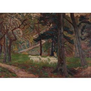 Ludwik MISKY (1884-1938), Pasterka kóz (Motyw z Żelaznej Wody)