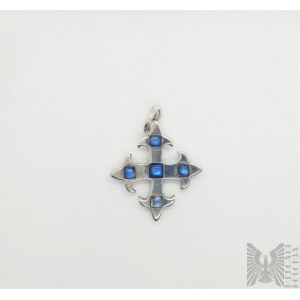Křížek ve viktoriánském stylu - stříbro 925