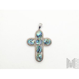 Shell mother-of-pearl cross - 925 silver