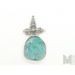 Pendant with turquoise - 925 silver