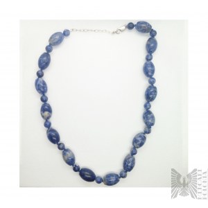 Necklace with sodalites - 925 silver