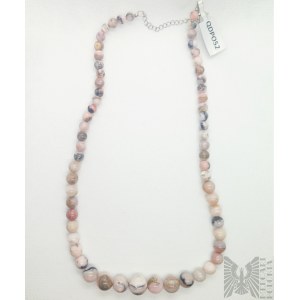 Necklace with agates - 925 silver