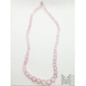 Rose quartz necklace - 925 silver