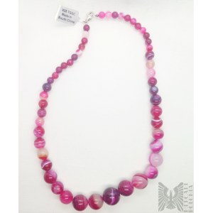 Necklace with agates - 925 silver