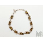 Bracelet avec ambre naturel - argent 925