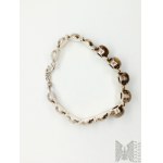 Silver bracelet with natural stones - 925 silver