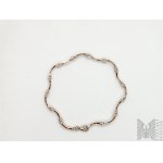 Bracelet with zircons - 925 silver