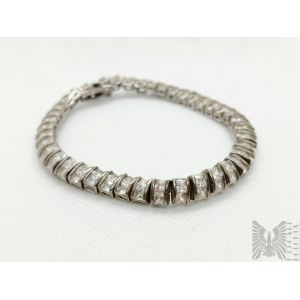Bracelet avec zircons - argent 925