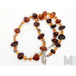 Collier d'ambre naturel - argent 925