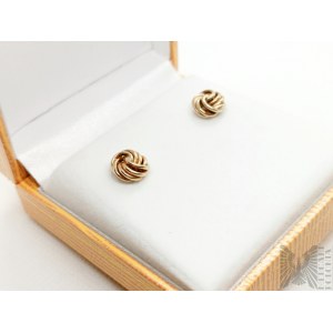 Gold earrings - 375 gold