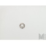 Pendant with diamonds - white gold 585, has a cetificate