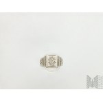 Signet with initials EL - 800 silver