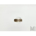Stříbrný prsten s květinovým motivem - 925 stříbro