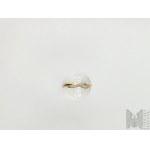 Zlatý prsten se zirkony - zlato 585