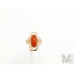 Ring with carnelian - gold 583