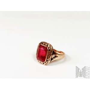 PRL ring with Ruby - 583 gold